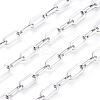 Tarnish Resistant 304 Stainless Steel Paperclip Chains CHS-D030-02P-4