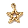 304 Stainless Steel Charms SA-B007-02G-C-1
