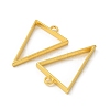 Rack Plating Alloy Triangle Open Back Bezel Pendants PALLOY-S047-09E-FF-4