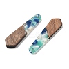 Resin and Walnut Pendants FIND-R051-06A-2