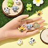 10Pcs 5 Styles Food Grade Eco-Friendly Silicone Focal Beads SIL-YW0001-80-3