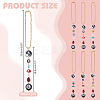 6Pcs 6 Styles Handmade Lampwork Beads Hanging Ornament HJEW-AR00015-2