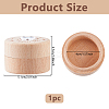 Round Printed Wood Baby Tooth Keepsake Cases with Lids CON-WH0099-75B-2