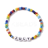 12Pcs 12 Styles Glass Seed Beads Stretch Bracelet Sets BJEW-MZ00097-4