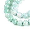 Anti-Tarnish Electroplate Glass Beads Strands GLAA-N056-8mm-02-3