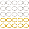 SOFPLATE 600Pcs 2 Colors Brass Split Rings KK-SP0001-82B-1