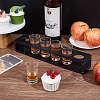 6 Round Holes Acrylic Shot Glasses Holders AJEW-WH0651-27-4