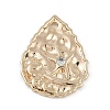Brass Micro Pave Clear Cubic Zirconia Pendants KK-Z075-13G-1