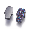 Imitation Druzy Gemstone Resin Beads RESI-L026-A02-2