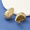 304 Stainless Steel Teardrop Stud Earrings EJEW-B108-07G-3