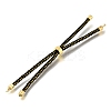 Braided Cotton Cord Slider Bracelet Making MAK-R001-01G-11-2