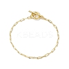 Brass Paperclip Chains Bracelets for Women BJEW-JB10398-1