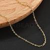 Brass Cable Chain Necklaces for Women NJEW-D302-48G-3