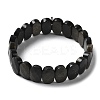 Natural Golden Sheen Obsidian Beaded Stretch Bracelet G-E010-01-05-1