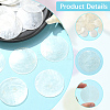 60Pcs Flat Round Capiz Shell Pendants SSHEL-SC0001-48-3