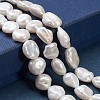 Natural Baroque Pearl Keshi Pearl Beads Strands PEAR-K004-31-2