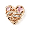 Brass Micro Pave Cubic Zirconia Beads KK-K297-32G-01-1