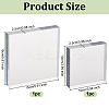2Pcs 2 Styles Acrylic Display Pedestals AJEW-OC0005-31-2