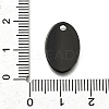 Ion Plating(IP) 304 Stainless Steel Stamping Blank Tag Pendants STAS-S028-02B-3