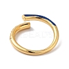 Rack Plating Brass Cubic Zirconia Open Cuff Rings for Women RJEW-S407-04A-3