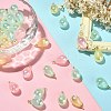 40Pcs 4 Colors Rainbow Iridescent Plating Acrylic Pendants MACR-CJ0001-59-6