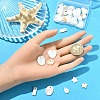 30Pcs 6 Styles Natural Freshwater Shell Pendants Sets SHEL-YW0001-11-5