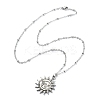Non-Tarnish 304 Stainless Steel Pendant Necklace for Girl Women NJEW-JN04280-02-2