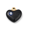 304 Stainless Steel Enamel Pendants STAS-Q350-19G-B-1