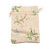 Rectangle Cloth Packing Pouches ABAG-WH0038-03-1
