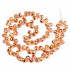 Transparent Glass Beads Strands GLAA-T006-14C-2