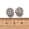 Brass Micro Pave Magenta Cubic Zirconia Beads KK-M318-44P-02-3