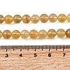 Natural Yellow Fluorite Beads Strands G-F799-B03-6mm-5