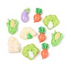 Vegetables Theme Opaque Resin Cabochons CRES-T025-25-1