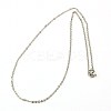 Tarnish Resistant 304 Stainless Steel Necklaces Women Cable Chain Necklaces NJEW-C079-01A-1