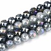 Anti-Tarnish Electroplate Glass Beads Strands GLAA-N064-10mm-M-3