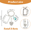 Wedding Bouquet Alloy & Glass Photo Charms DIY-SC0025-62B-2