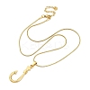 304 Stainless Steel Pendant Necklaces NJEW-P330-01A-G-2