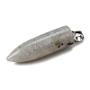 Natural Labradorite Pointed Pendants G-F820-12F-2