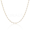 Handmade Glass Faceted Rondelle Beaded Chains CHC-CJ0001-73-5