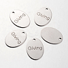 Non-Tarnish Spray Painted 201 Stainless Steel Pendants LS-STAS-I048-L07-1