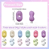 Opaque & Transparent Acrylic Beads MACR-YW0003-16-2