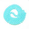 Baking Paint Glass Beads Strands DGLA-Q023-6mm-DB19-2