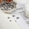 50Pcs 5 Styles 304 Stainless Steel Bead Cap Pendant Bails STAS-LP0005-21-1