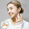 Brass Stud Earring Findings KK-UN0006-07-5