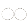 Tarnish Resistant 304 Stainless Steel Big Hoop Earrings EJEW-F105-01P-3