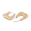 Ion Plating(IP) 304 Stainless Steel Trapezoid Thick Hoop Earrings for Women LS-EJEW-B018-07G-2
