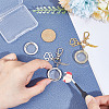 Alloy Crystal Rhinestone Locket Pendant Decorations HJEW-NB00242-3