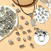 150Pcs 15 Styles Tibetan Style Alloy Spacer Beads TIBE-YW0001-59-3