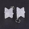 Natural Quartz Crystal Pendants G-E398-02J-1