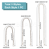 3 Strand 3 Style Iron Box Chains Bag Strap FIND-WR0002-61-4